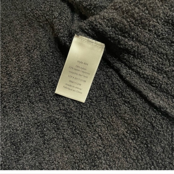 Barefoot Dreams Cozychic Lite Cardigan black size medium - Picture 6 of 9